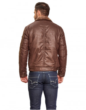 Men  Jacket Coffee Color