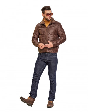 Men  Jacket Coffee Color