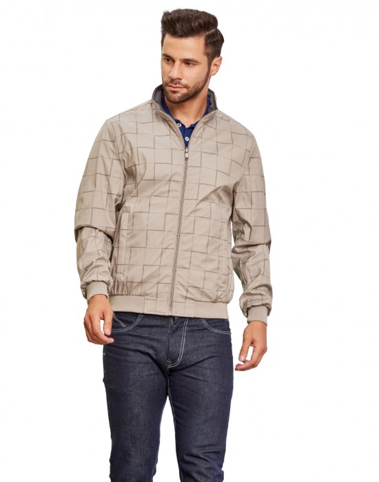 Men Reversible Jacket Stone Color
