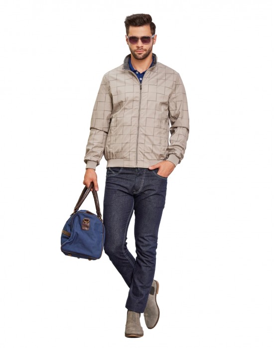 Men Reversible Jacket Stone Color