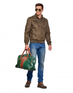 Men light weight Jacket Olive Color