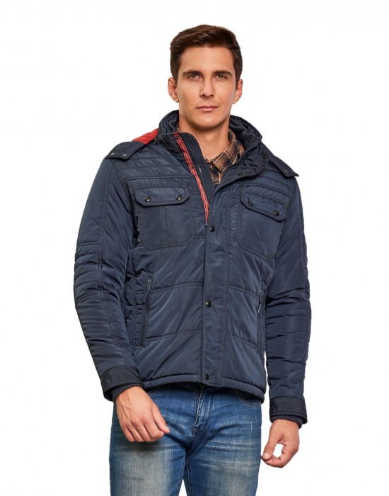 Men Travel Jacket Navy Color