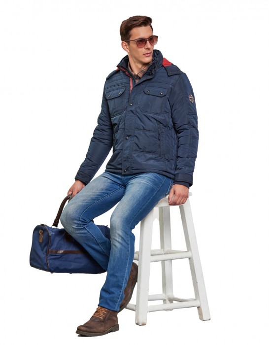 Men Travel Jacket Navy Color