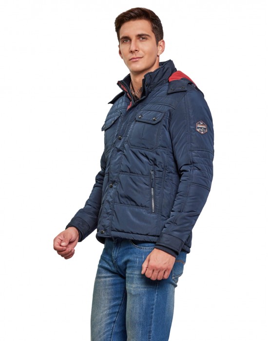 Men Travel Jacket Navy Color