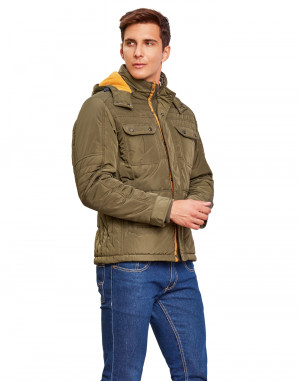 Men Travel Jacket Olive Color