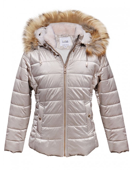 Girls  quilted Jacket champange