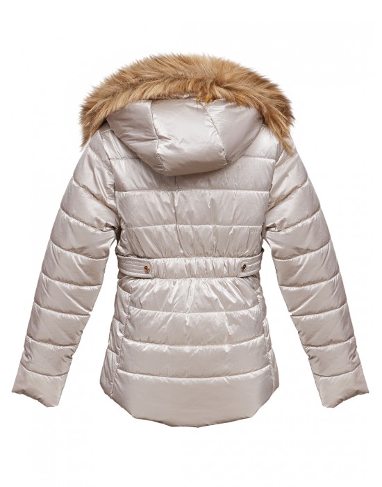 Girls  quilted Jacket champange