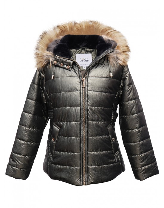 Girls  quilted  Jacket wild green