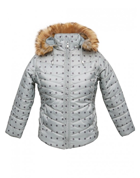 Girls  Quilted Jacket Dotted ice