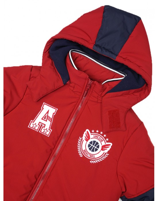 Boys Quilted jacket King red