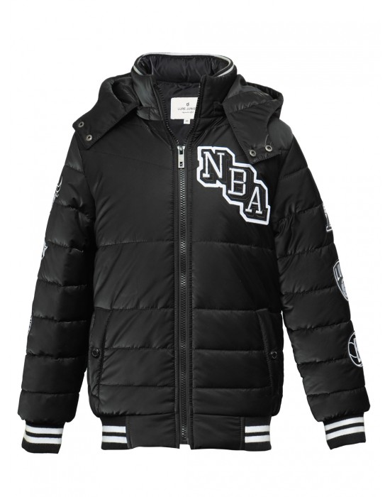 Boys Jacket Black Basic Quilted