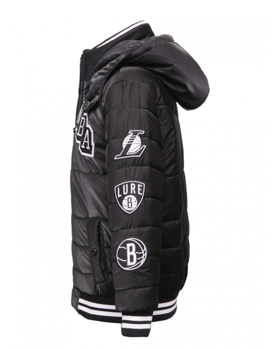 Boys Jacket Black Basic Quilted