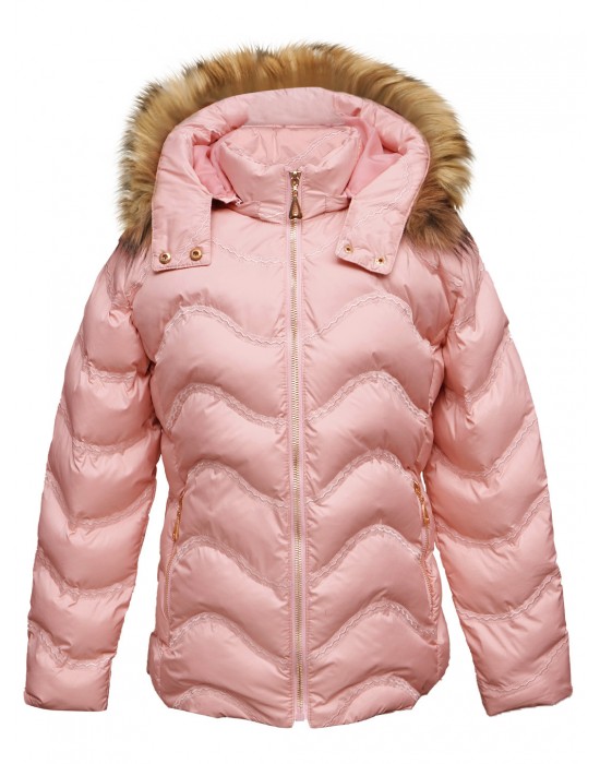 Girls  Jacket quilted Design rose