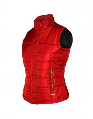 Girls Light weight quilted sporty Jacket Cherry