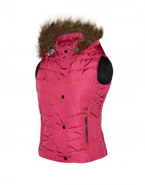 Girls Light weight quilted sporty Jacket Rose