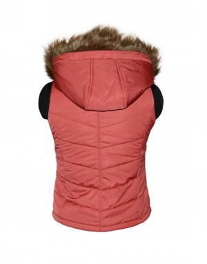 Girls Light weight quilted Jacket Carrot Reversible