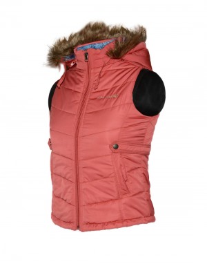 Girls Light weight quilted Jacket Carrot Reversible