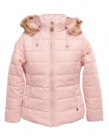Girls Jacket Baby Pink Quilted