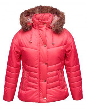 Girls Jacket Hot Pink Quilted