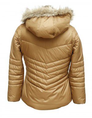 Baby Girls Jacket Tan Quilted