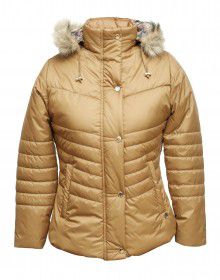 Girls Jacket Spicy Tan Quilted