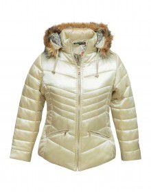 Baby Girls Jacket Pearl Quilted