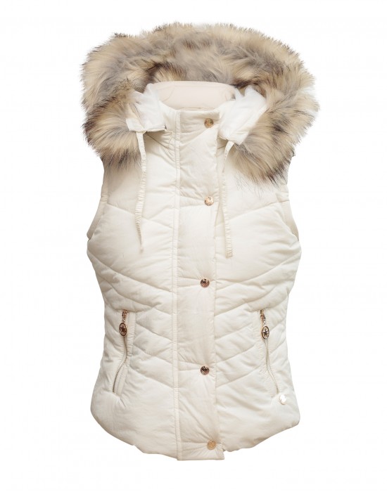 Girls Jacket White sl Basic