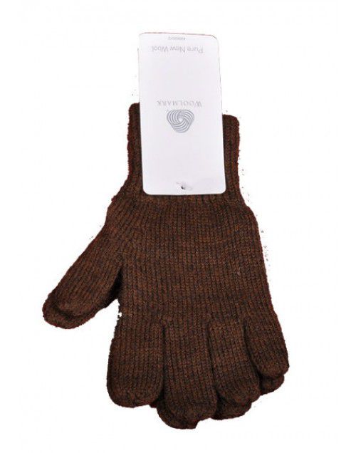 Shop Baby Pure Wool Hand Gloves Plain Light Brown at Woollen Wear