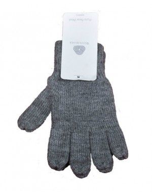 Baby Pure Wool Hand Gloves Plain Light Brown