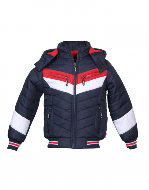 Baby Boy Jacket Navy Sporty Quilted