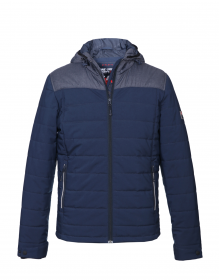 Men Jacket Navy Sporty Quilted