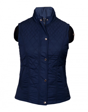 Womens Jacket Navy SL Cross Quilted