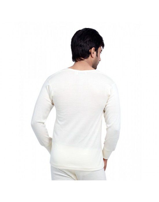 Mens Pure Wool Vest FS Plus size Body warmers Cream