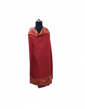  women printed shawls red color
