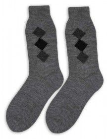 Pure Wool Socks Square Design 