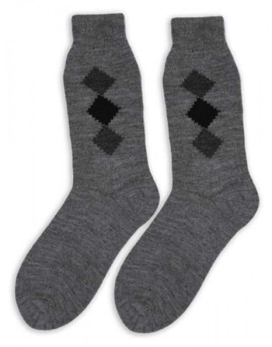 Pure Wool Socks Square Design 