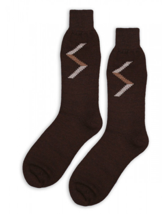 Pure Wool Socks Zig Zag P3