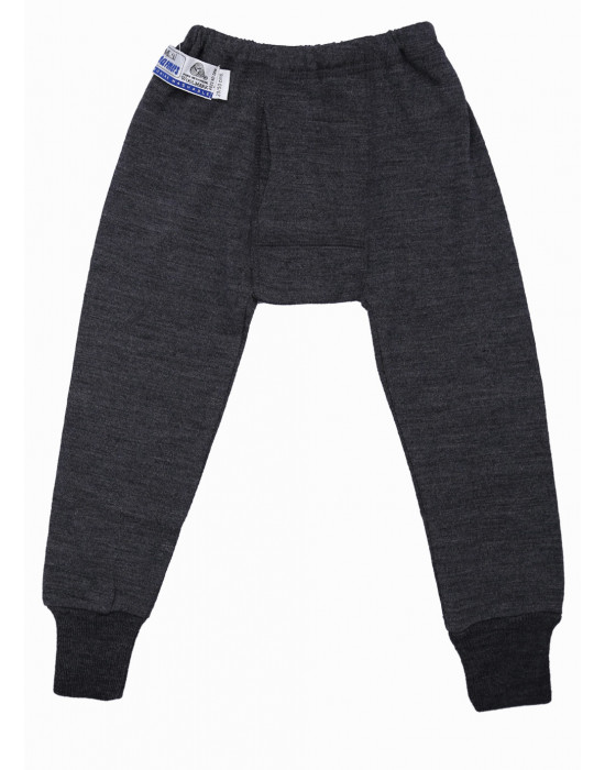 Kids Merino Wool Long John Dark Grey