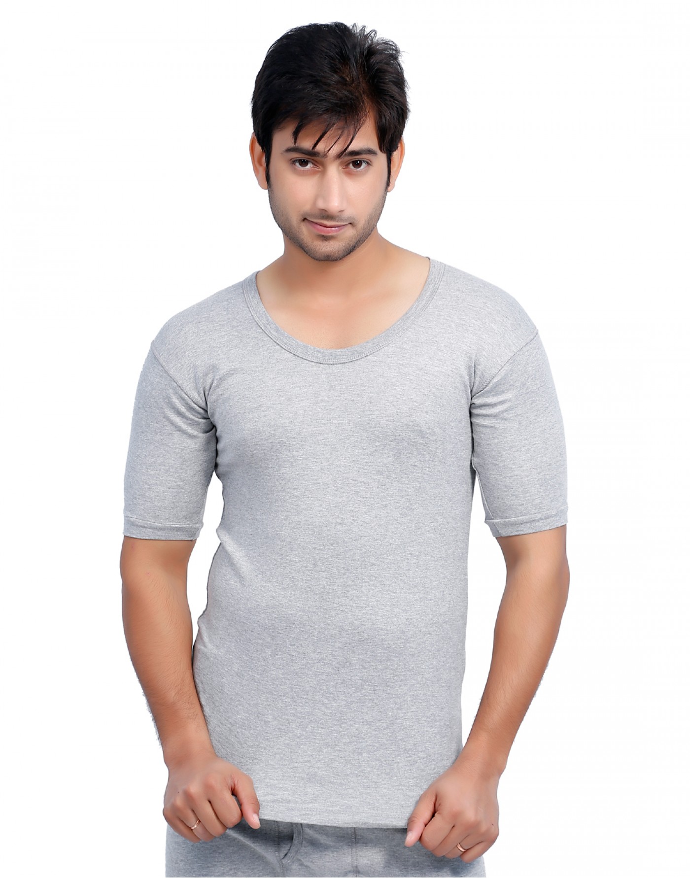 Shop Men Spandex HS Themal Body warmers Grey with Lycra at Woollen Wear