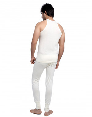 Mens SL Merino Wool Thermals Set Cream