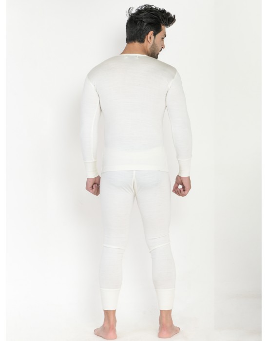 Mens Woolblend FS Body Warmers Set Cream