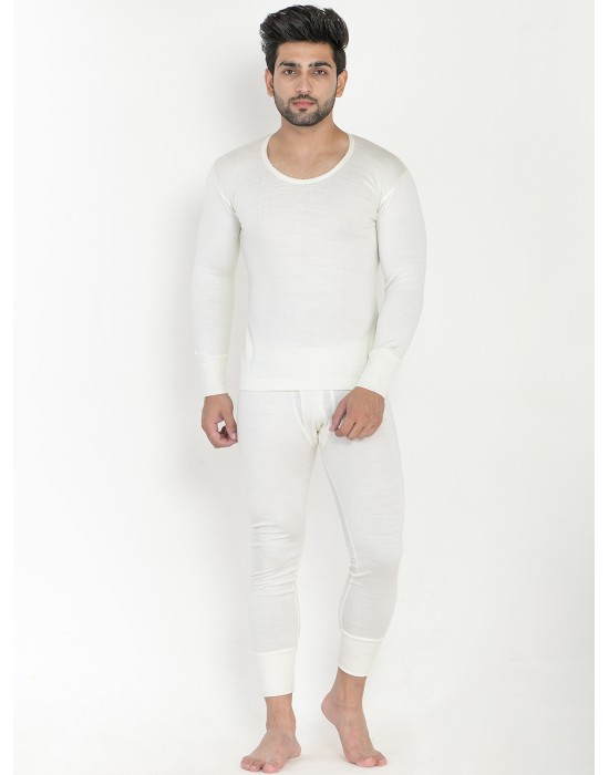 Mens Woolblend FS Body Warmers Set Cream