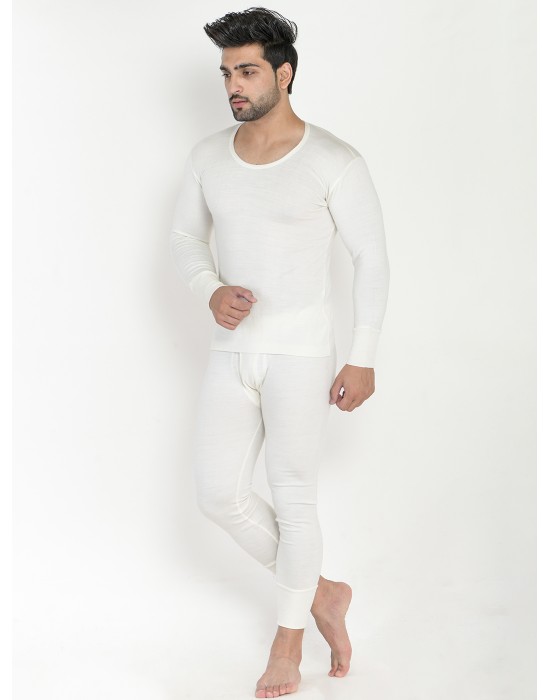 Mens Woolblend FS Body Warmers Set Cream
