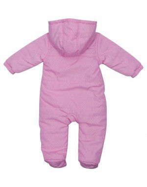 Toddlers Front Open Single Piece Suit Pink with shoes