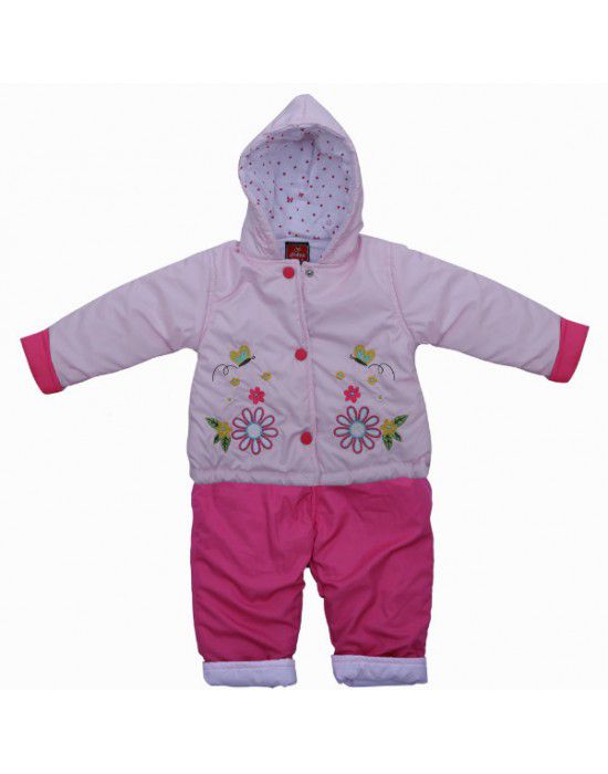 Baby Hooded Two Piece Suit 2 Pink