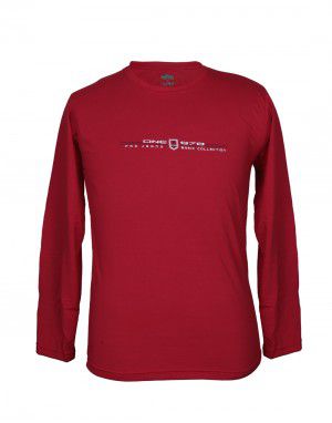 Mens Round Neck Full sleeves Red T shirt
