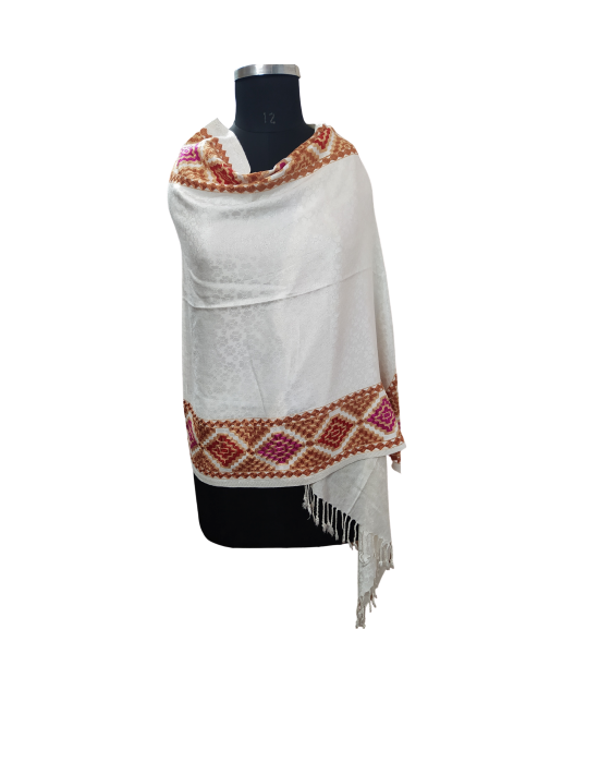 Women self desigan printed  border