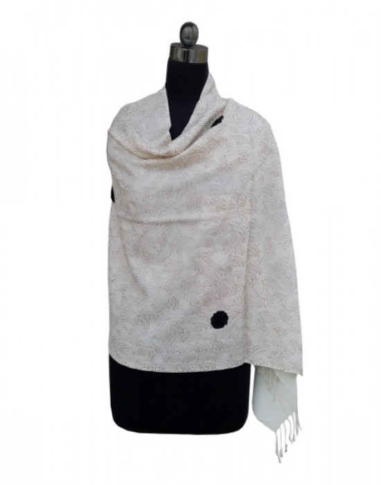 Purewool Cream Jal Stole