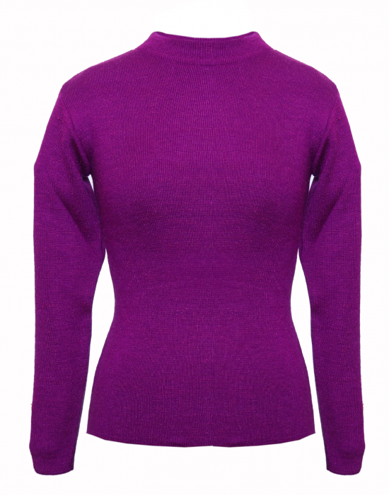  kids Girls  top Round Neck Basic purple