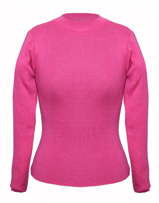  kids Girls  top Round Neck Basic pink